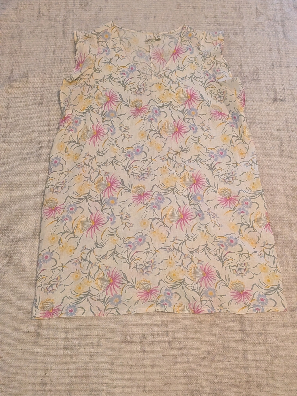 Joie Linen Floral Shift Dress 2X